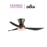 Deka CONCEPT 42 LED 42" 3 Blades DC Motor Ceiling Fan with 3 Color LED Light - Magnesium / Matt White