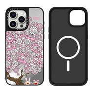 Black Frame Mirror Magnetic Takashi Murakami Co-Branded Second Bomb Color Series Suitable for Apple 