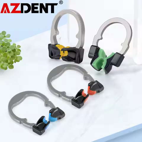 Azdent Dental Sectional Matrix System Set Dental Matrices Clip Ring Matrix Bands Dental Wedges Plast