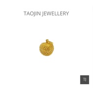 TJ 916 Gold Durian Pendant