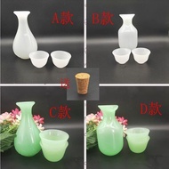 High-End Glass Wine Set Wine Dispenser Tea Set Tea Set Full Set Small Wine Glass Yellow Wine Sake Ke