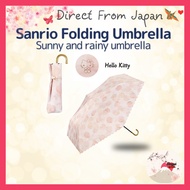 Wpc. Sanrio Hello Kitty Mini Umbrella – 100% UV Block, UPF50+, Foldable, Sun & Rain