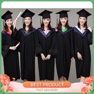 comfort ♤Gown Jubah Cosplay Robe Hat Graduation Topi Costume Adult Convocation Board✸