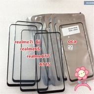 LCD glass Cover plate (NO LCD Digitizer) with OCA For Realme 2 3 3i 5 6 Pro 7 Pro 5i 5S 6i 6S 7i C3 