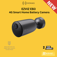 EZVIZ EB3 3MP WiFi / 4G KIT Outdoor Camera | 2K Color Night Vision | 120-Day Battery | AI Human Dete