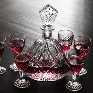 創意高端水晶玻璃威士忌杯洋酒杯醒酒器紅酒瓶酒樽酒具套裝溫酒器