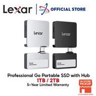 LEXAR SL400 PROFESSIONAL GO PORTABLE SSD WITH HUB USB 3.2 GEN 2x2 - 1TB / 2TB ( Up to 1050MB/s Read 