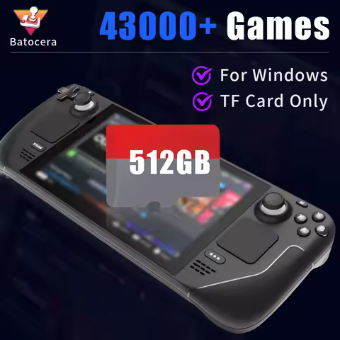 512GB Gaming TF Card For Steam Deck/WIN 600/Ayaneo Windows Handheld/PC 51400 Retro Games For PS3/PS2