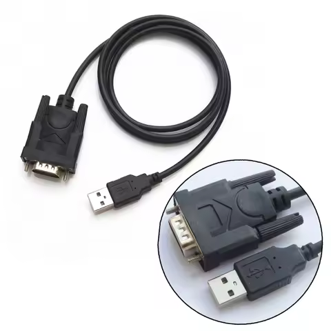 USB 2.0 to Serial RS-232 DB9 9Pin Adapter Converter Cable Length 0.8M USB TO RS232 SUPPORT WIN10 wit