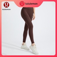 Lululemon Nude Yoga Pants Women's Rib Fabric No Embarrassment Thread Design Fitness Pants F1795