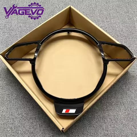 For Audi A3 8V A4 B8 A6 C7 S RS Steering Wheel Button Frame Steering Wheel Painted Black Decorative 