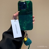 Phone Phone Case Suitable for iPhone Retro Green Smudge English 16/15promax/14 New Style 13/12/11pro