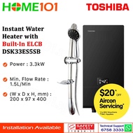 Toshiba Instant Digital Water Heater with Built-In ELCB DSK33ES5SB