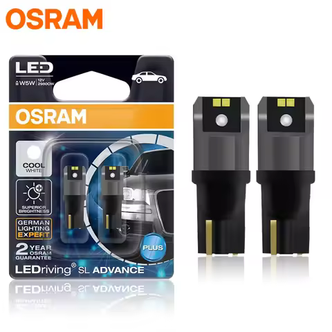 OSRAM Original T10 LED 6000K T10 W5W Car Light Bulbs 194 168 LED 5W5 Interior Dome Reading License P