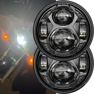 5.75 Inch Round Led Motorcycle 51W Headlight Compatible with Harley Dyna Sportster Iron 883 Street R