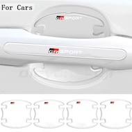 [Ready Stock] GR Sport Logo 4/8Pcs Transparent Car Door Bowl Sticker Anti Scratch Sticker Car Door H