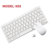 K03 K06 2.4G Wireless Keyboard and Mouse Combo Slim Flat & Quiet, Ergonomic Keyboard & Portable Wire