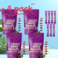 4pack  Acai Berry Powder Healthy Beauty Juice  5g*7 pieces