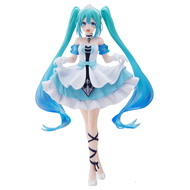 ฟิกเกอร์อนิเมะ Hatsune Miku รูปซินเดอเรลล่ารูปปั้นอนิเมะ Hatsune Miku ทำจาก PVC ของขวัญของเล่นโมเดลของสะสมสุดน่ารักสำหรับ2023