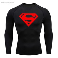 Compression Long Sleeve Shirt Men's T-Shirt Gym Workout Men's Sports Top Running T-shirts Sun Protec