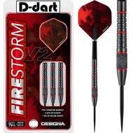 DESIGNA STEEL TIP DARTS - 23G Firestorm V2 90% TUNGSTEN DART SET ORIGINAL STEEL DART