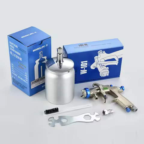 W-101 Pneumatic Spray Gun Metal 600cc Cup gun spray paints For Automotive Household 1.0/1.3/1.5/1.8m