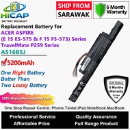HICAP ACER Laptop Battery AS16B5J AS16B8J 5200mAh for ASPIRE  (E 15 E5-575 & F 15 F5-573) Series  Tr