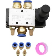 1pcs 4H210-08 1/4" 2 Position 5 Port Hand Lever Operated Control Valve With Muffler Silencer and Qui