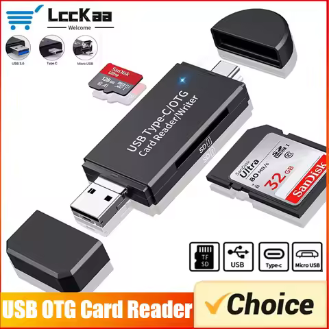 USB Type C Micro SD TF Card Reader High Speed Card Reader for PC Laptop Accessories Smart Memory Car