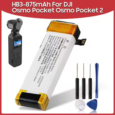 Replacement Battery HB3 875mAh For DJI Osmo Pocket Osmo Pocket II Osmo Pocket 1 2 Rechargeable Batte
