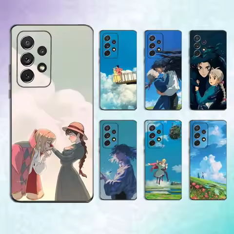 H-Howls M-Moving C-Castle Phone Case For Samsung S25,S24,S23,S22,S21,S20,S10,Ultra,Plus,Lite,FE,Soft