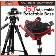 360 Adjustable Rotatable Bracket Base 1/4'' Rotating Interface Fine Tripod Stand Laser Leveler