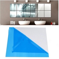 15x15cm Square Wall Mirror Sticker Paste - Wall Sticker Mirror Glass Wallpaper PVC Rectangular Square