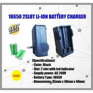Dual Battery Charger 18650 Li-ion Battery Dual Slot Plug Charger✔18650 CHARGER✔