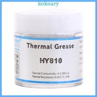 KOK HY810-CN10 Silicone Thermal Grease  Compound 4 63 for W for m K for Processor CPU Cooler GPU Radiator Graphics Card
