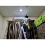Pemasangan Aircond Installation 1.0hp Non-inverter Lipis