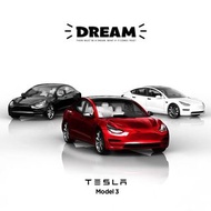 Tesla Model 3 模型 1:64 白色/黑色/紅色 #Tesla 模型車