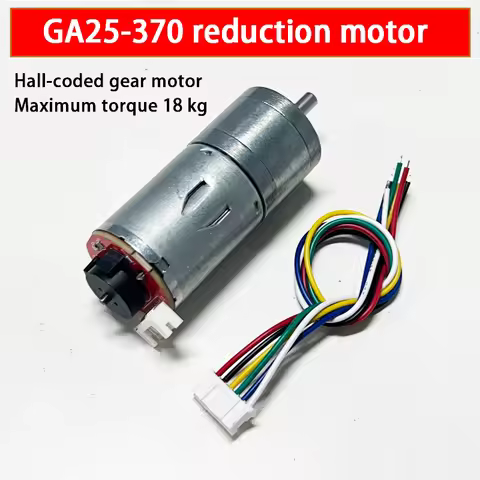 GM25-370 micro DC speed motor High power speed regulating motor 12v24v with encoder speed measuremen