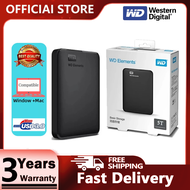 [Ready Stock]WD Elements External Hard Disk 1TB 2TB 4TB USB 3.0 HDD Portable 2.5" Hard Disk