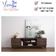 Von Bonjour HIRADO 1.8M TV Cabinet 6 Feet TV Cabinet 6FT TV Rack TV Console Table Meja TV Cupboard A