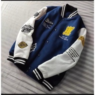 Original Varsity Baseball Jacket with FULL Embroidery - Original Varsity Bomber Jacket - Men's Baseb