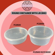 FC2500 / FC3000 Microwave Round Food Container With Lid / Round PP Container / Bekas Makanan Bulat