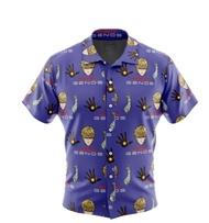Genos One Punch Man Button Up HAWAIIan CASUAL Shirt, Size XS-6XL, Style Code136