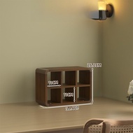 ชั้นวางแก้วกาแฟ Black Walnut Multi-layer Desktop Cup Storage Rack Wall Mounted Tea Cup Mug Holder จั