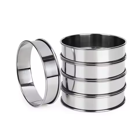 2/3pcs Muffin Tart Rings Double Rolled Tart Ring Stainless Steel Muffin Rings Metal Round Ring Mold 