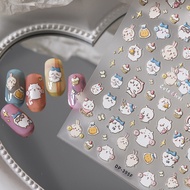 Magico Iron 5D Embossed Nail Sticker pro Super Cute Rabbit Star Cartoon New Craft Sticker TDP395