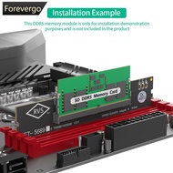 FOREVERGO Laptop DDR5 RAM to SO DDR5 U-DIMM Desktop Adapter Card Memory Tester SO DDR5 to DDR5 U-DIM
