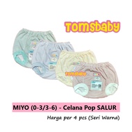 [TOMS] MIYO (4pcs) Striped Pop Pants Newborn Baby Pants/