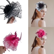 CUY Fascinator แถบคาดศีรษะ 1920s อเนกประสงค์ Tophat Elegant สําหรับเจ้าสาวงานแต่งงาน