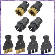 [P K A M] 8pcs Steam Cleaner Accessories for  SC1 SC2 SC4 SC5, Brush Attachment Set ,Round Brush Set